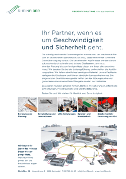 Ihr Partner, wenn es um Geschwindigkeit und Sicherheit geht.