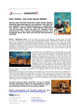 DVD: MARTIN RÜTTER "nachSITZen"