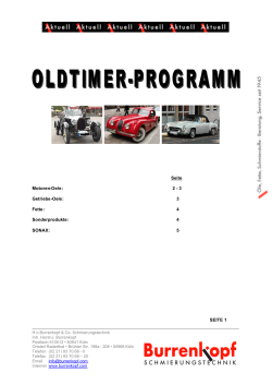 Seite Motoren-Oele: 2 - 3 Getriebe-Oele: 3 Fette: 4 Sonderprodukte