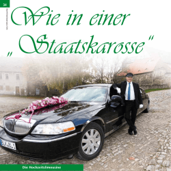 Hochzeitslimousine / Hochzeitskutsche