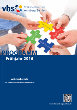 programm - VHS Arnsberg / Sundern