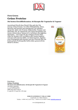 Gr&uuml;ne Proteine - Dorling Kindersley