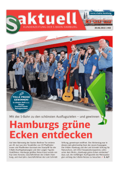 Hamburgs gr&uuml;ne Ecken entdecken - Die S