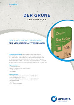 TDB Sack Der Gruene CEM II B-S 42,5 N (PDF - 2 MB)