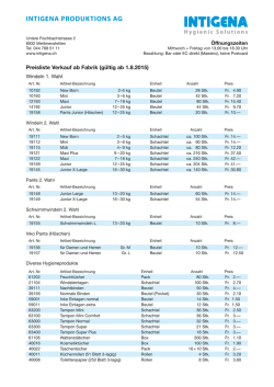 INTIGENA PRODUKTIONS AG