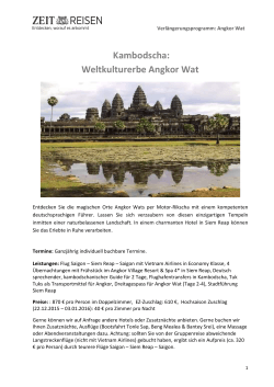 Verlängerung Angkor Wat