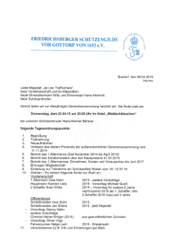Klick auf mich für die Einladung zur Generalversammlung.