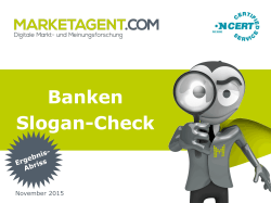 Banken Slogan-Check