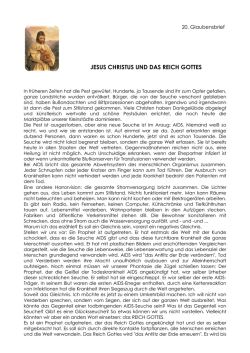 JESUS CHRISTUS UND DAS REICH GOTTES