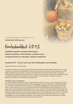 Erntedankfest 2015