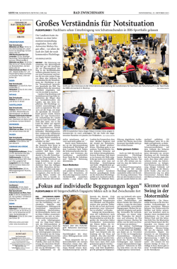 Gro&szlig;es Verst&auml;ndnis f&uuml;r Notsituation