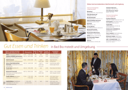 Gut Essen und Trinken in Bad Bra mstedt und Umgebung