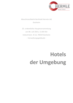 Hotels in der Umgebung PDF