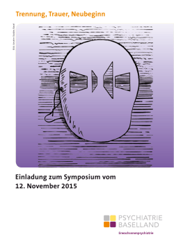 Einladung zum Symposium vom 12. November 2015 Trennung