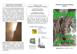 Durch Trauer zu neuem Leben - Reformierte Kirchgemeinde