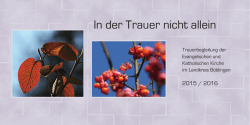 In der Trauer nicht allein