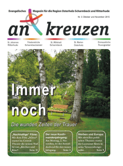 Die wunden Zeiten der Trauer
