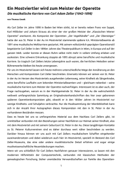 Ein Mostviertler wird zum Meister der Operette