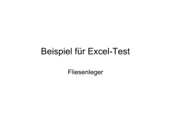 Beispiel für Excel-Test