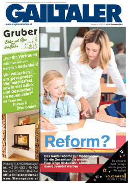 Ihr Vertrauen bedanken! - Die K&auml;rntner Regionalmedien