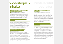 biodiversität begreifen workshops & inhalte