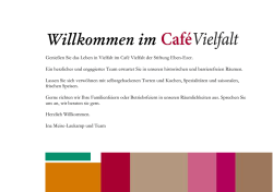 Speisekarte - Cafe Vielfalt