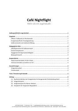 Café Nightflight - Ev. Kirchengemeinden Gustav