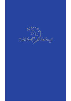 Speisekarte - Café Zauberlehrling