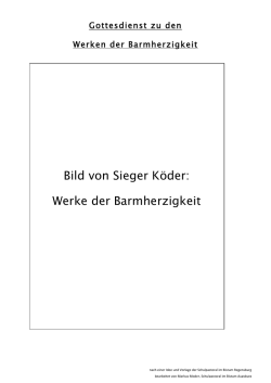 Gottesdienst Werke der Barmherzigkeit