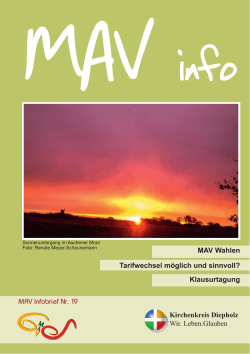 MAV infobrief 19.indd - Kirchenkreis Diepholz