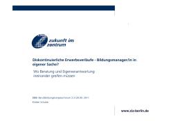 Diskontinuierliche Erwerbsverl&auml;ufe