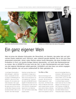 Ein ganz eigener Wein