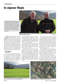 In eigener Regie (RBZ Januar 2016, pdf)