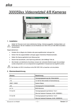 Videonetzteil 4/8 Kameras - SKS