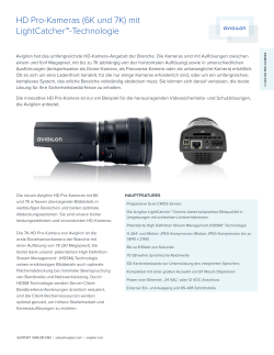 HD Pro-Kameras (6K und 7K) mit LightCatcher&trade;