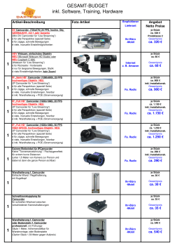 2015-07 Infos zu Kameras und Hardware, empfohlene Kameras1