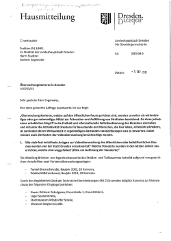 Hausmitteilung - Fraktion DIE LINKE im Stadtrat Dresden