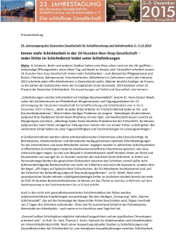 Immer mehr Schichtarbeit in der 24-Stunden-Non-Stop