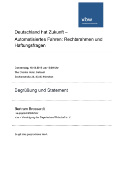 Deutschland hat Zukunft – Automatisiertes Fahren