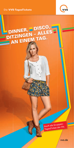dinner, disco, ditzingen &ndash; alles an einem tag.