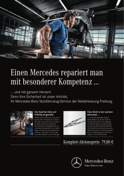 Einen Mercedes repariert man mit besonderer