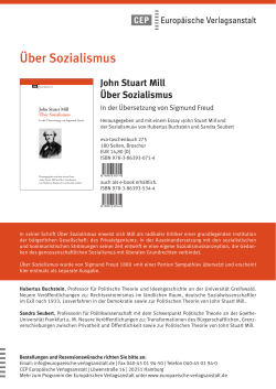 John Stuart Mill - Über Sozialismus - Goethe