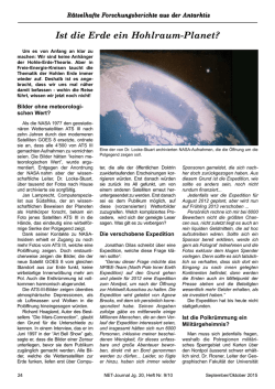 Ist die Erde ein Hohlraum-Planet?