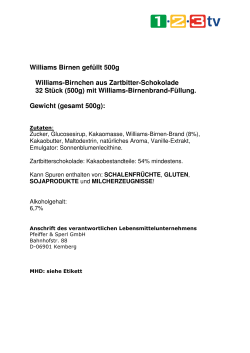 Williams Birnen gefüllt 500g Williams-Birnchen aus - 1-2-3.tv