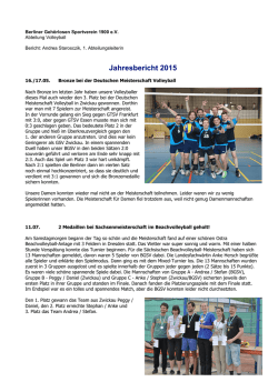 Jahresbericht 2015