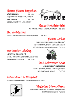 Heisses Hexen-S&uuml;ppchen Hexen-Kr&auml;utlein-Salat Hexen