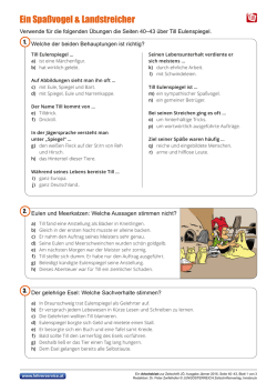 Ein Spa&szlig;vogel & Landstreicher