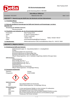 EG-Sicherheitsdatenblatt