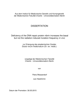 in vivo - Dissertationen Online an der FU Berlin
