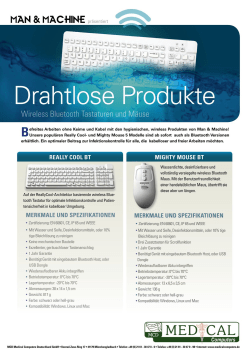Wireless Bluetooth Tastaturen und Mäuse